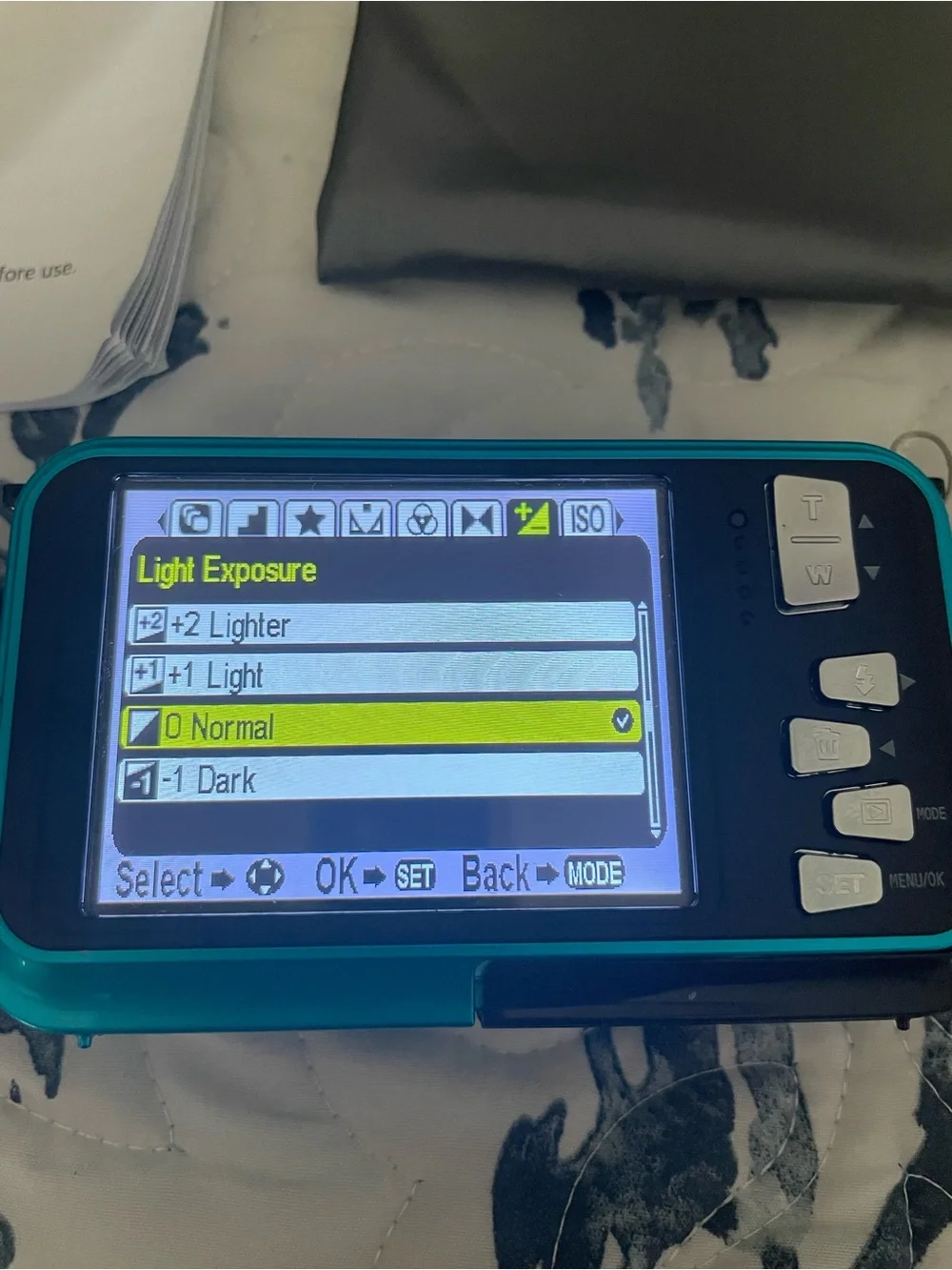 Waterproof Digital Camera in Teal and Black